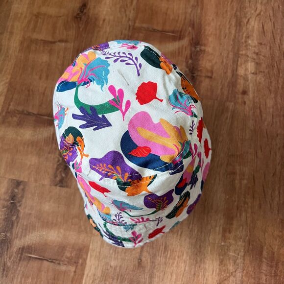 Disney Parks Ariel The Little Mermaid Reversible Bucket Hat Adult Ocean Animals - Picture 3 of 8